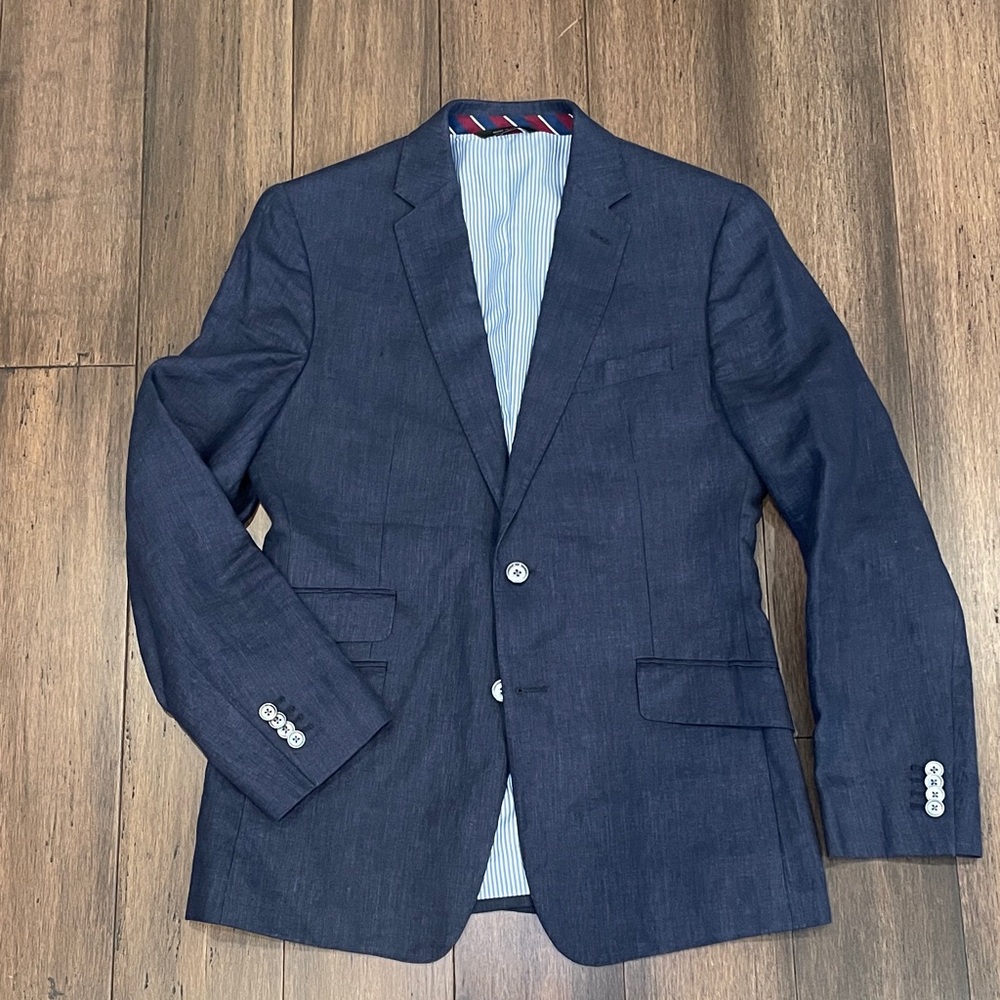 Banana Republic Linen Blazer, Navy